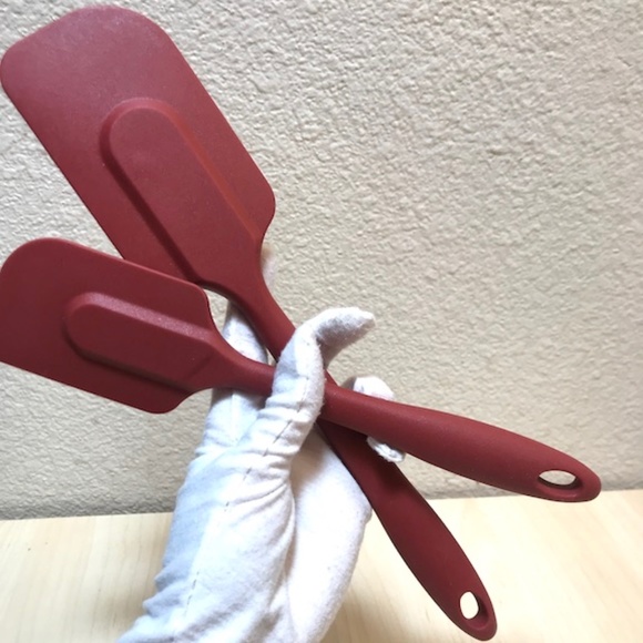 Faberware Other - 2 red, terra cotta colored silicone spatulas.10" & 12".Kitchen Utensils.New.